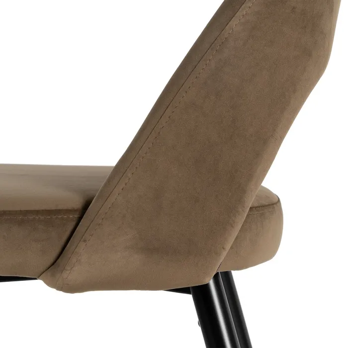 Scaun Bar Ella, Catifea Maro, Metal Negru- - creativdeco.ro [8]
