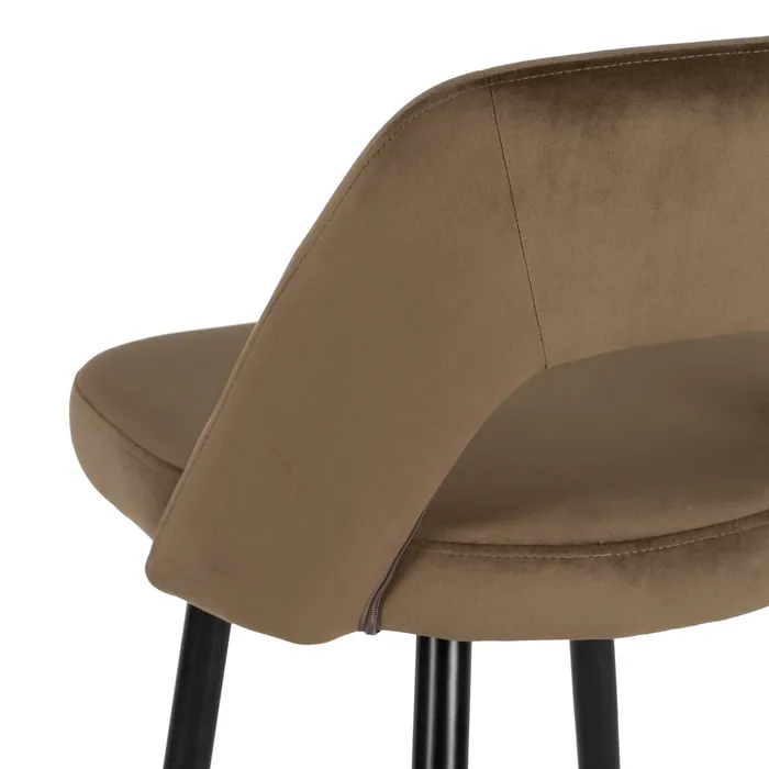 Scaun Bar Ella, Catifea Maro, Metal Negru- - creativdeco.ro [7]
