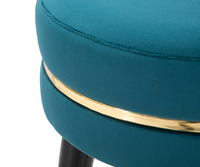 Scaun bar Paris, stofa turquoise - CreativDeco.ro [5]