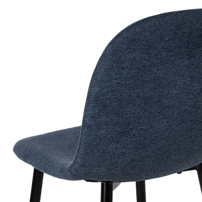 Scaun bar Perfect albastru cu picioare negre [5]