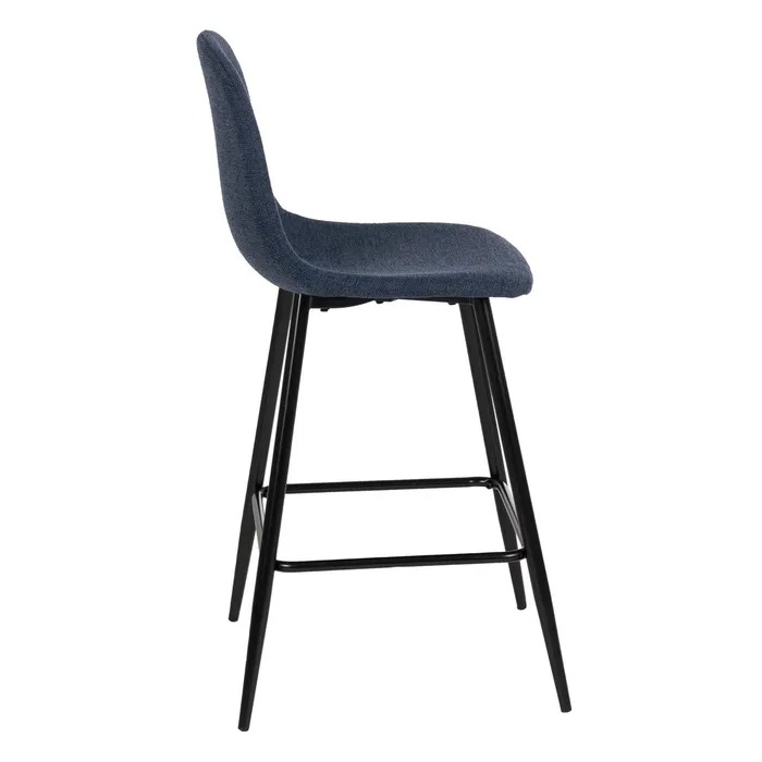 Scaun bar Perfect albastru cu picioare negre [4]