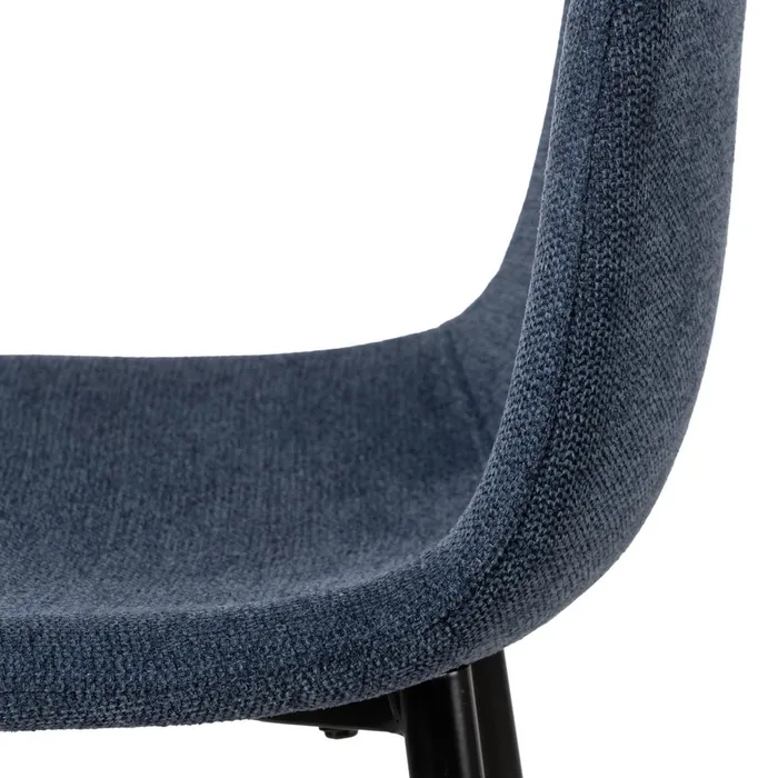 Scaun bar Perfect albastru cu picioare negre [6]