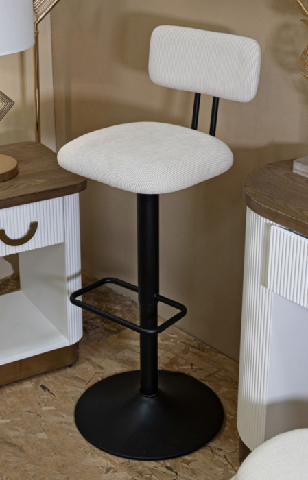 Scaun Bar Alb Design Usor Minimalist CreativDeco [2]