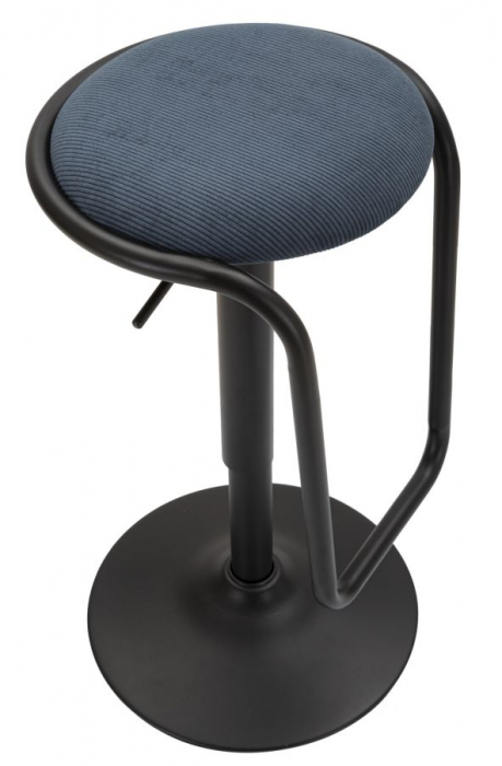 Scaun Bar Reglabil Navy Catifea Raiata CreativDeco [5]