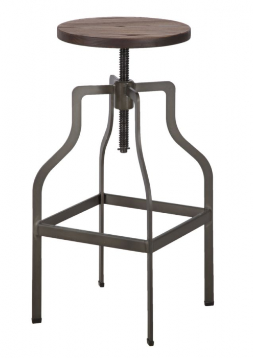 Scaun bar rotativ industrial Detroit CreativDeco [3]