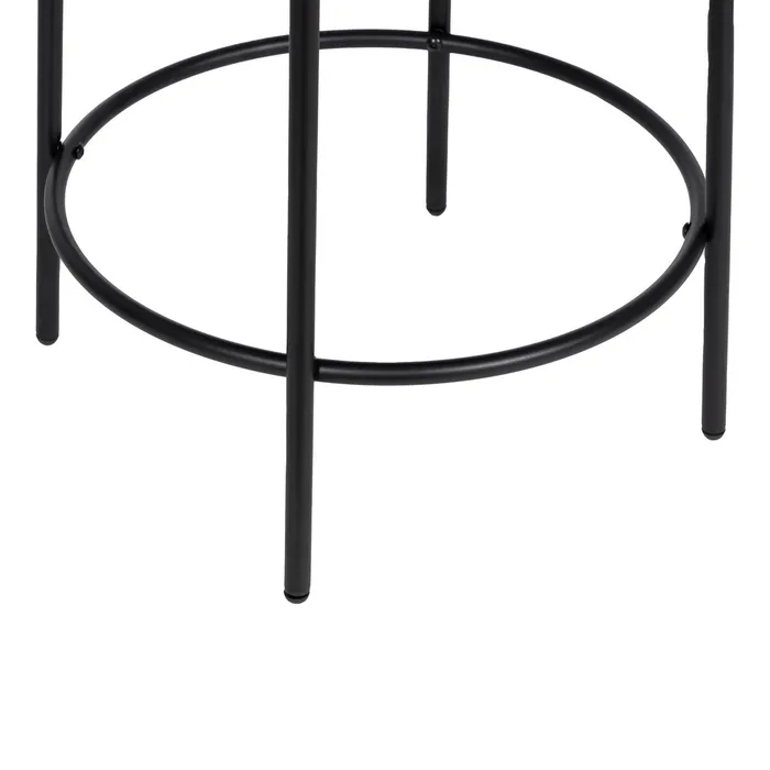 Scaun Bar Round Plus, Stofa Boucle Verde, Metal Negru - creativdeco.ro [10]