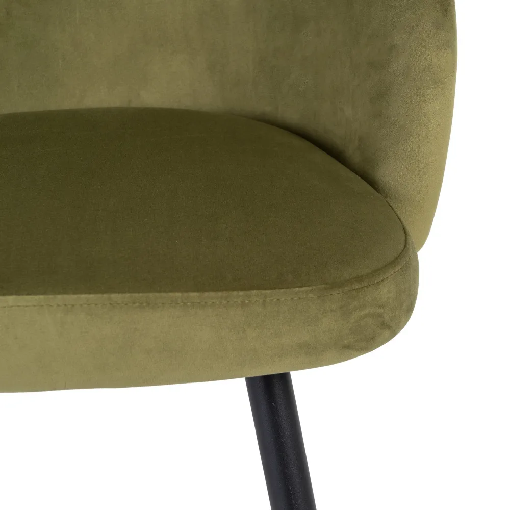 Scaun bar verde, catifea metal-creativdeco.ro [7]