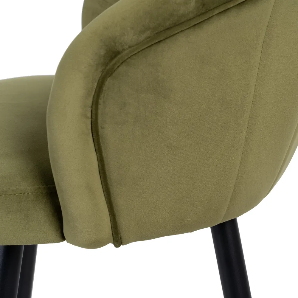 Scaun bar verde, catifea metal-creativdeco.ro [8]