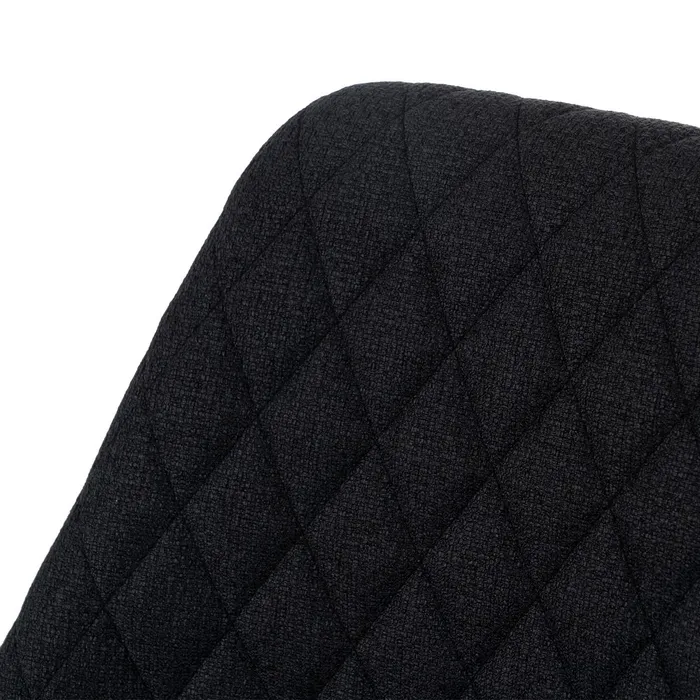 Scaun bar negru cu tapițerie matlasată și cadru metalic – design modern horeca [10]