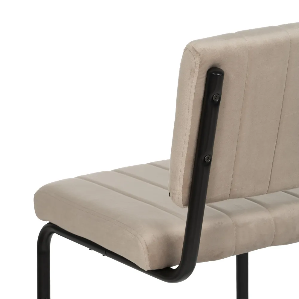 Scaun bej cu baza metalica - creativdeco.ro [5]