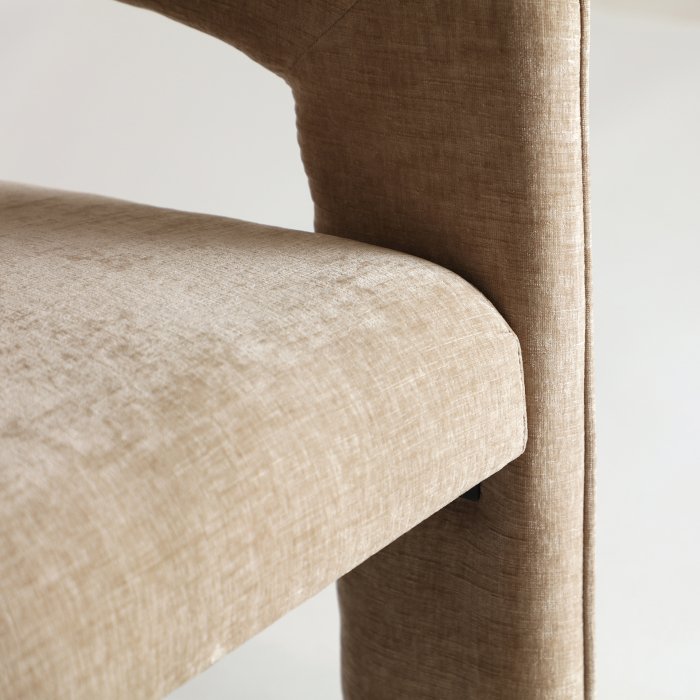 Scaun catifea contemporan bej|Scaune moderne premium [5]