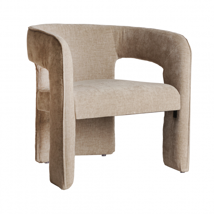 Scaun catifea contemporan bej|Scaune moderne premium [1]