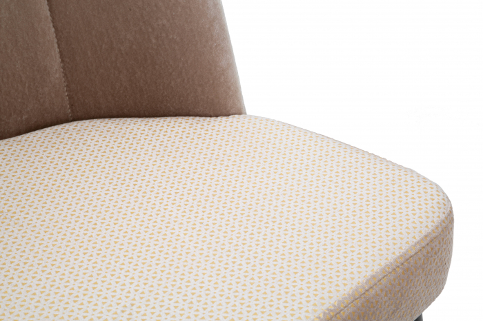 Scaun Bella bej, textil lemn [3]