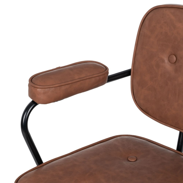 Scaun Birou cu Roti, Piele Ecologica MARO - de la Creativdeco.ro [7]