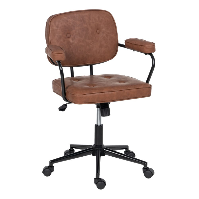 Scaun Birou cu Roti, Piele Ecologica MARO - de la Creativdeco.ro [3]