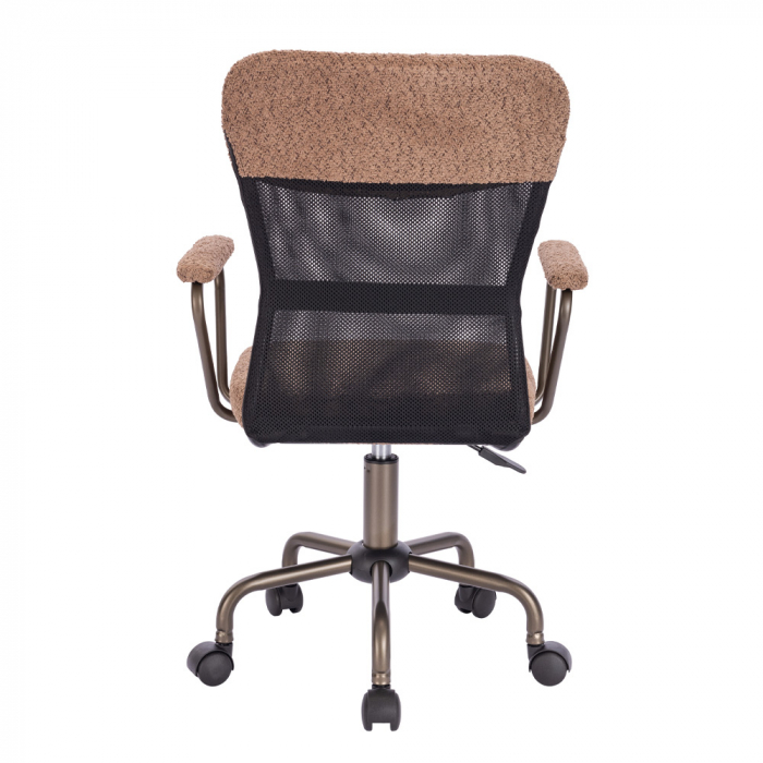 Scaun ergonomic în nuanță caldă maro, ideal pentru birouri moderne [4]