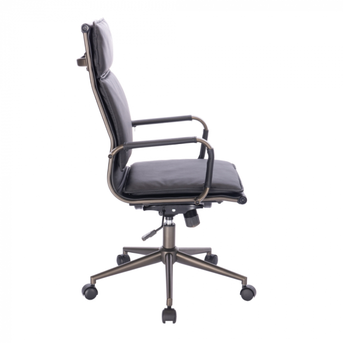 Scaun birou ergonomic negru gunmetal textil Elite – confort profesional [4]