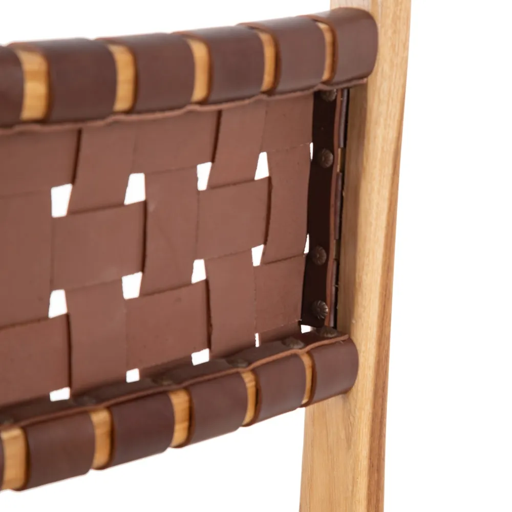 Scaun Brown Lemn Tec Piele Maro - CreativDeco.ro [8]