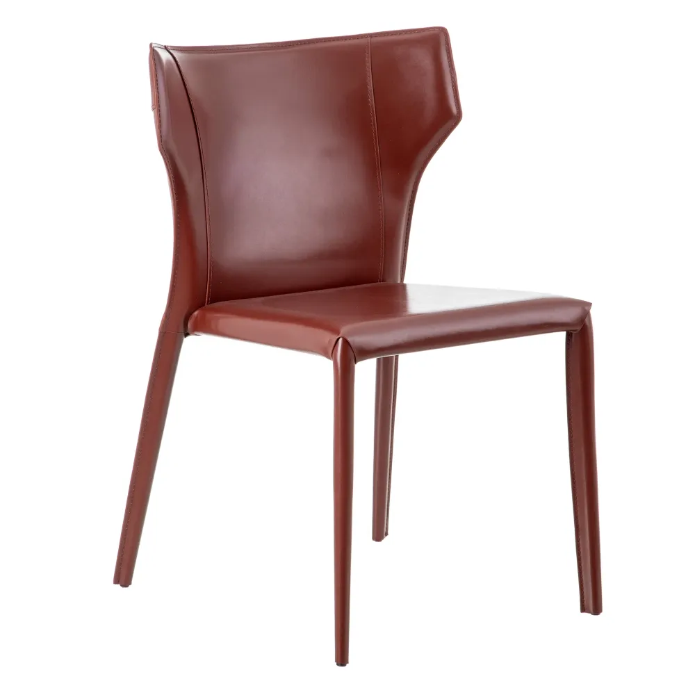 Scaun Brown din Piele Maro, Structura din Metal - creativdeco.ro [1]