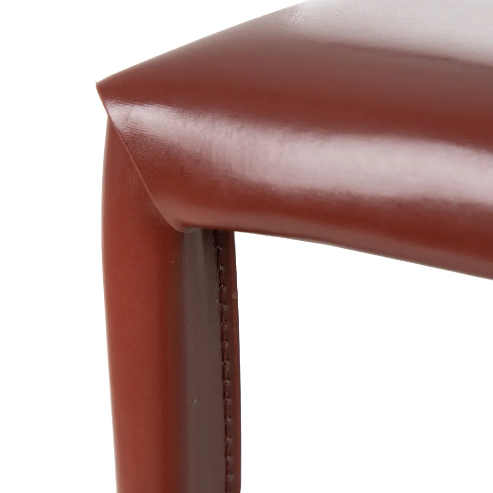 Scaun Brown din Piele Maro, Structura din Metal - creativdeco.ro [11]