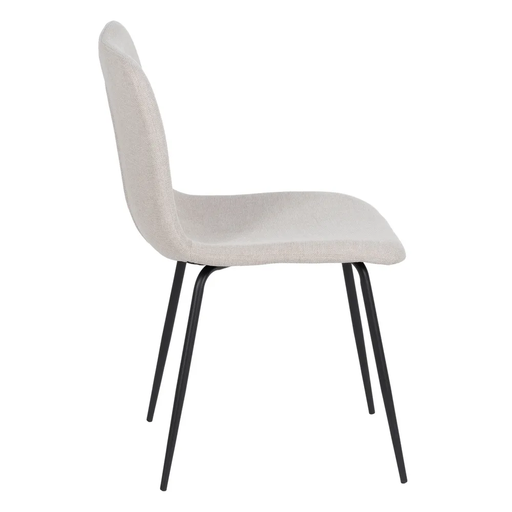 Scaun Crem cu Structura Moderna, Stofa Metal - CreativDeco.ro [3]
