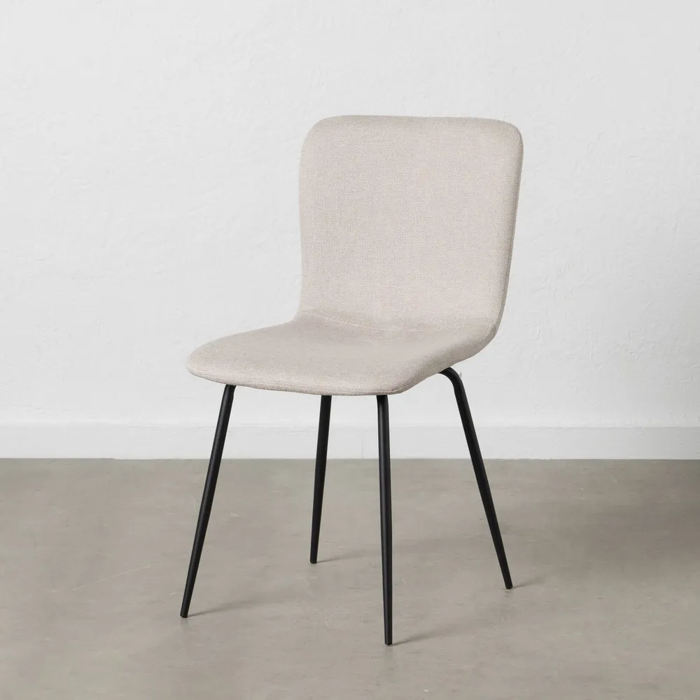 Scaun Crem cu Structura Moderna, Stofa Metal - CreativDeco.ro [2]