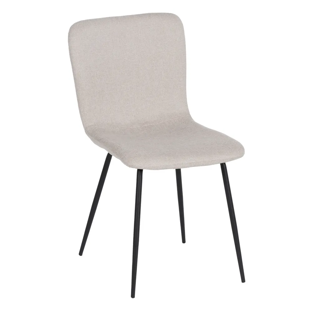 Scaun Crem cu Structura Moderna, Stofa Metal - CreativDeco.ro [1]