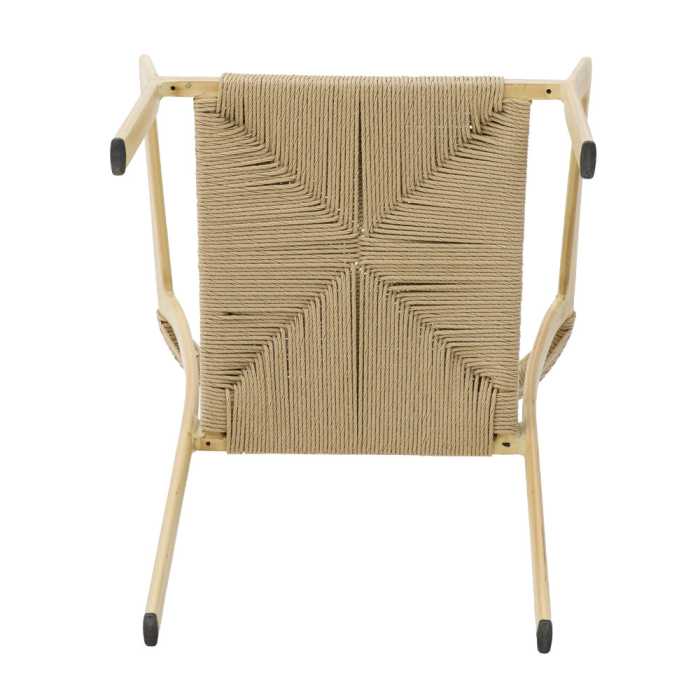 Scaun cu brațe aluminiu natur și ratan sintetic [8]