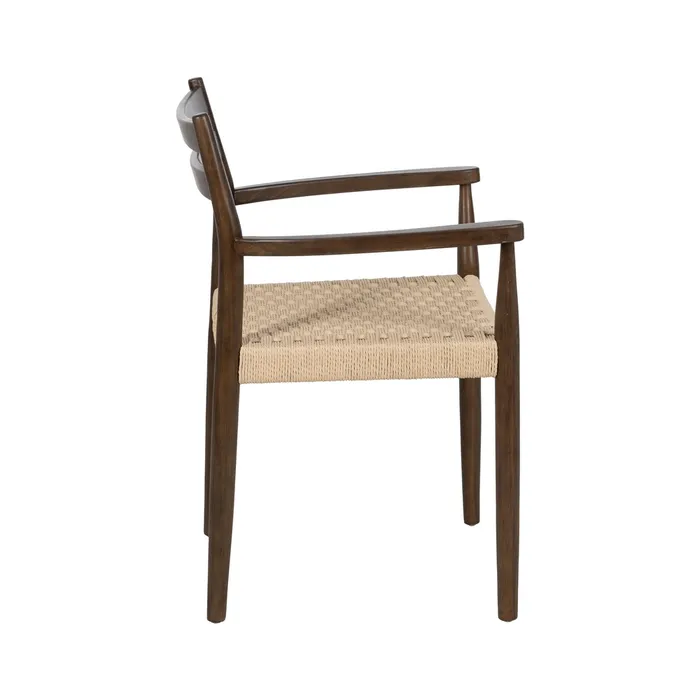 Scaun Melisa lemn masiv fibre vegetale boho chic [4]