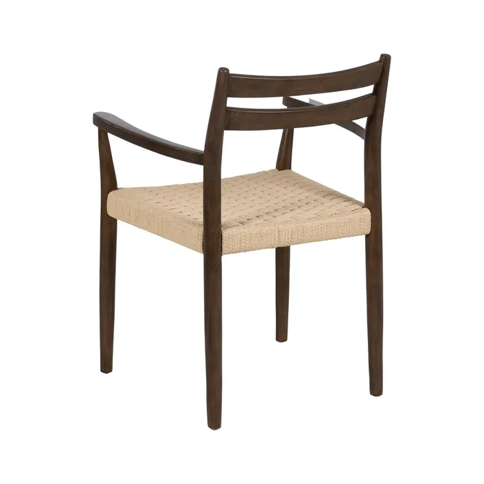Scaun Melisa lemn masiv fibre vegetale boho chic [5]