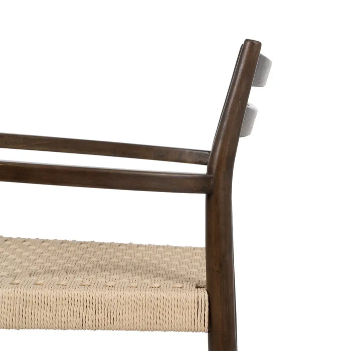 Scaun Melisa lemn masiv fibre vegetale boho chic [6]