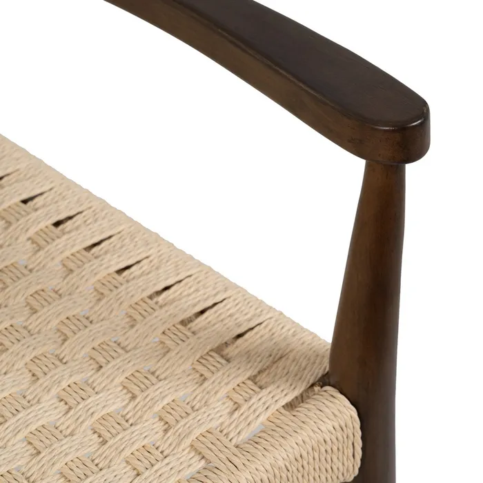 Scaun Melisa lemn masiv fibre vegetale boho chic [7]