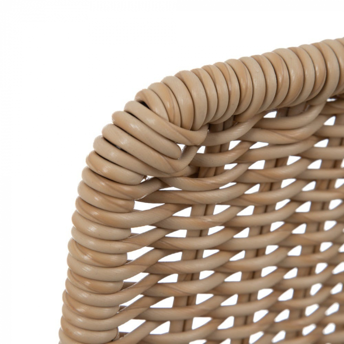 Scaun ratan sintetic cu structură metalică – stil boho chic modern [5]