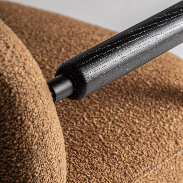 Scaun ocru modern texturat|Scaune dining premium [8]