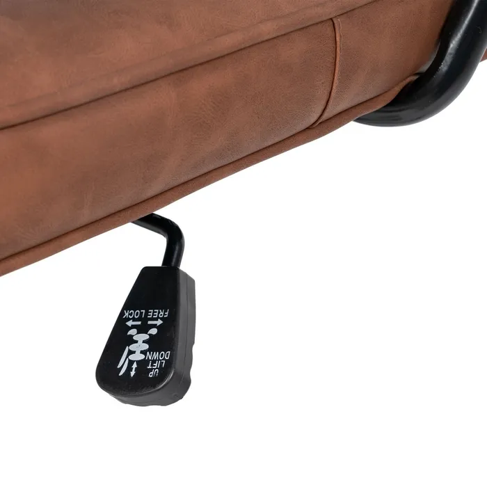 Scaun Birou cu Roti, Piele Ecologica MARO - de la Creativdeco.ro [9]