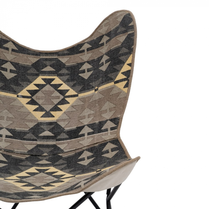 Scaun Tip Fluture Negru CreativDeco - Design Geometric pentru Decoruri Eclectice [5]