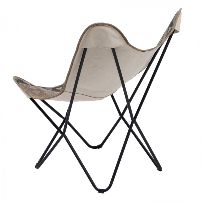 Scaun Tip Fluture Negru CreativDeco - Design Geometric pentru Decoruri Eclectice [4]