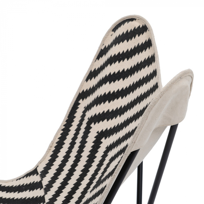 Scaun Tip Fluture Alb Negru CreativDeco - Mobilier Modern cu Stil Unic [9]