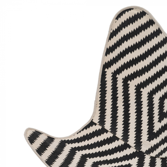 Scaun Tip Fluture Alb Negru CreativDeco - Mobilier Modern cu Stil Unic [7]