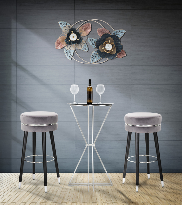 Scaun bar Paris gri - CreativDeco.ro [2]