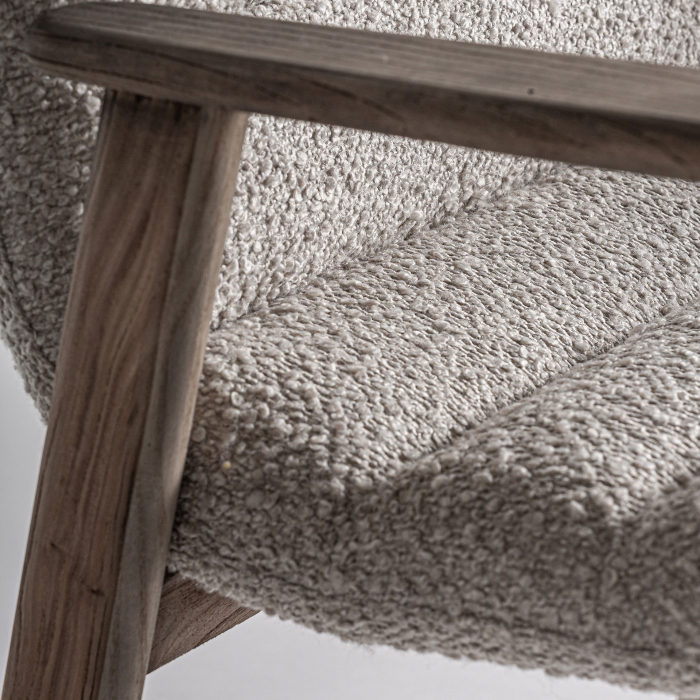 Scaun de bar tapitat din lemn de ulm cu spătar curbat Jacquard [7]