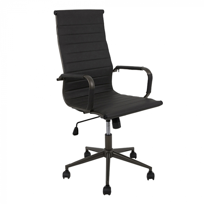 Scaun birou ergonomic antracit structura neagră Avant [1]