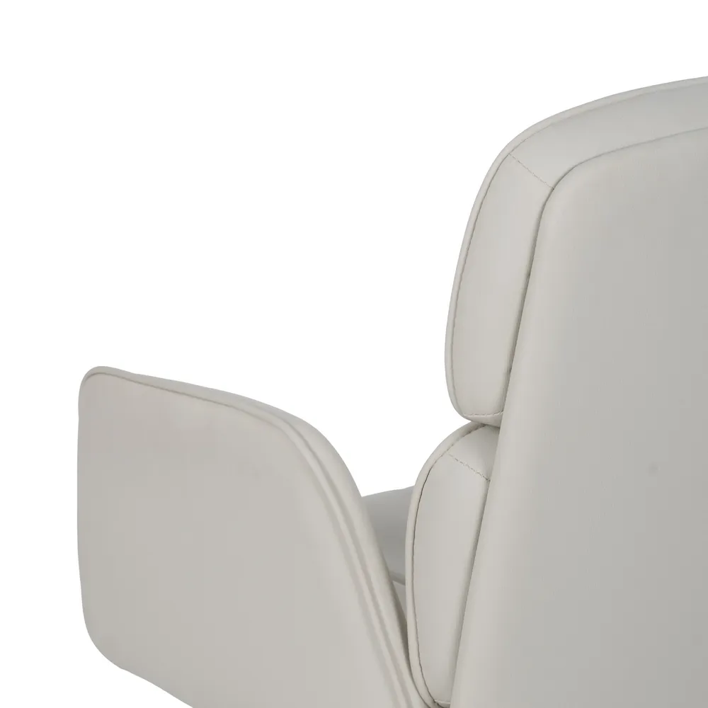 Scaun birou piele ecologica alb CreativDeco [12]