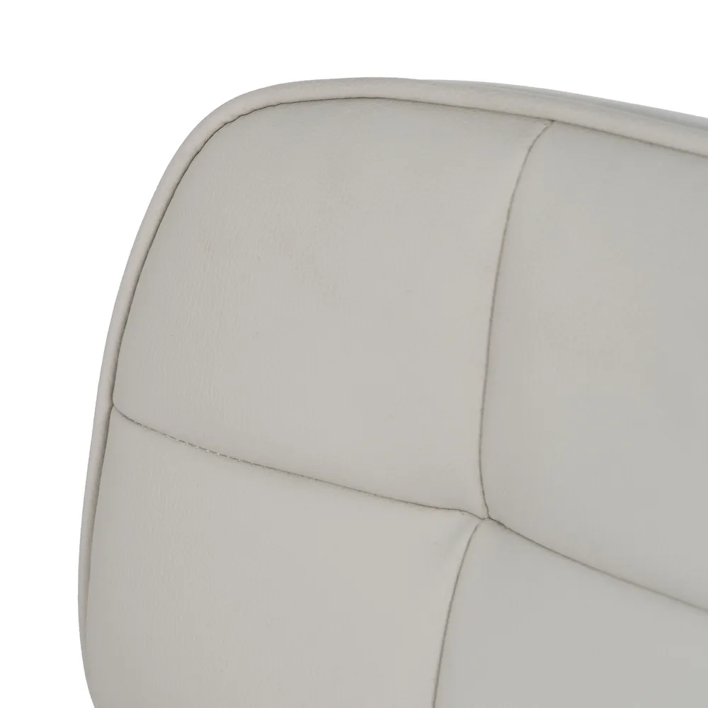 Scaun birou piele ecologica alb CreativDeco [14]