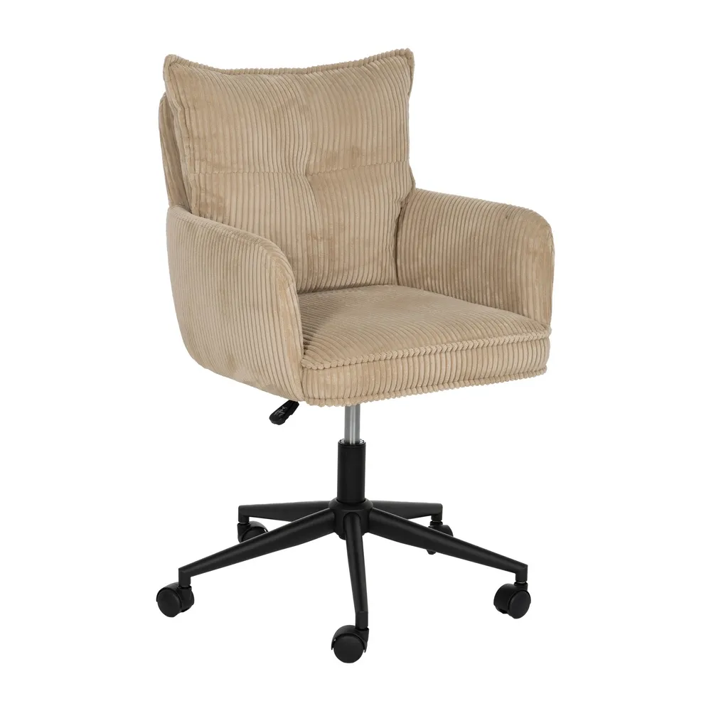 scaun birou bej cu roti ergonomic CreativDeco [4]
