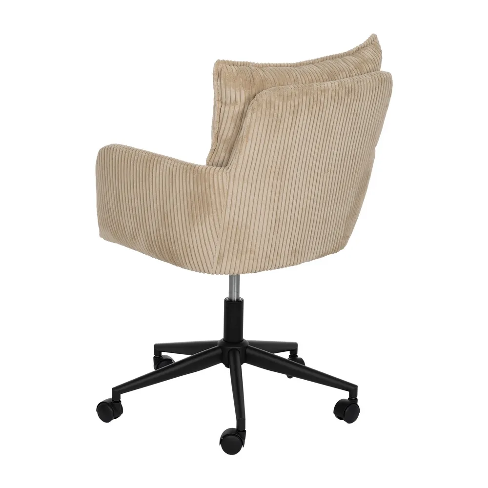 scaun birou bej cu roti ergonomic CreativDeco [3]