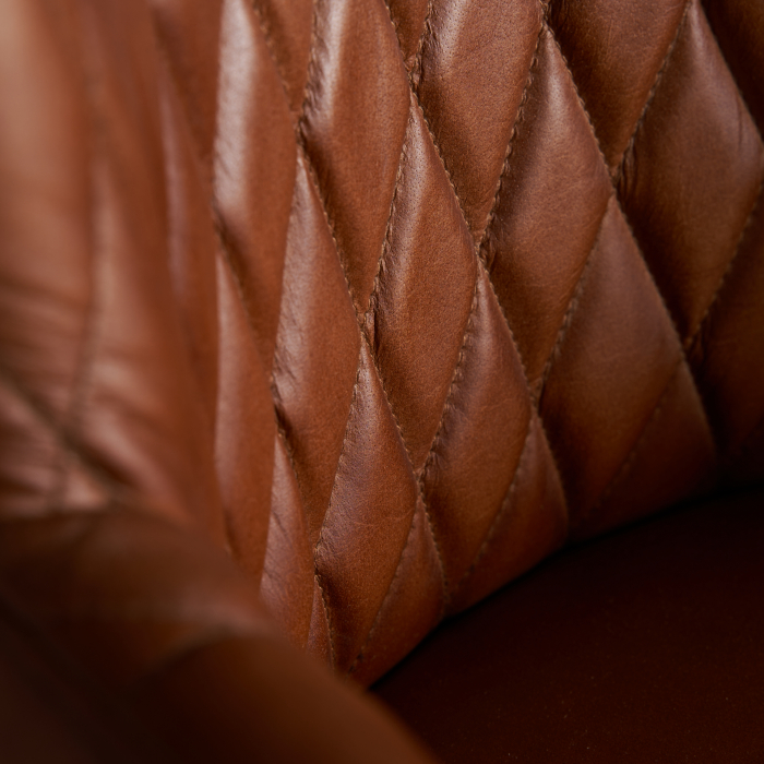 Scaun birou vintage piele maro|Scaune functionale [5]