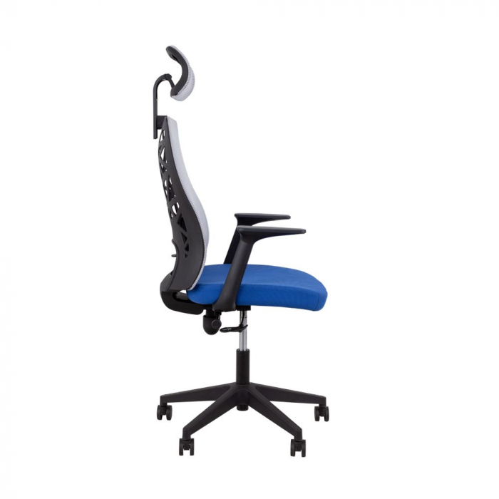 Scaun birou ergonomic albastru cu tetieră VITRIO [3]