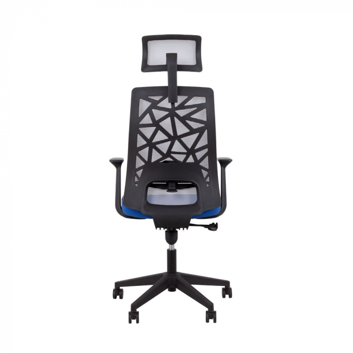 Scaun birou ergonomic albastru cu tetieră VITRIO [5]