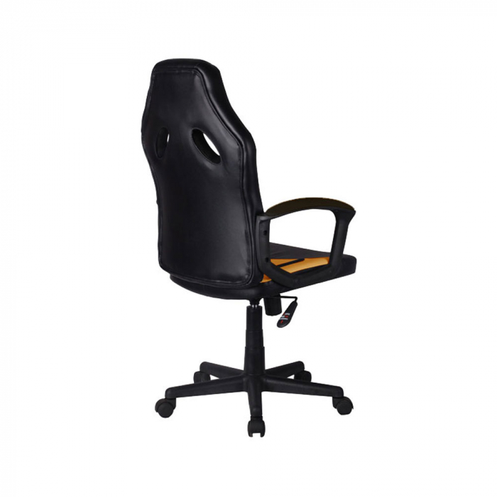 Scaun gaming ergonomic de birou negru portocaliu Goal - design dinamic [3]